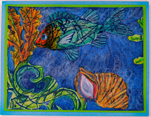 One Of A Kind Art Card  OK-7181, 5.5" W  x  4.25" H