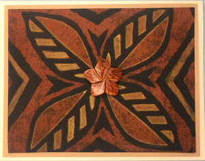 Sold - Use "Contact Linda" to order a similar piece. x-Sold-Art-One Of A Kind Art Card  OK-7200, 5.5" W  x  4.25" H