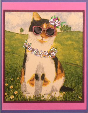 One Of A Kind Art Card  OK-7222, 4.25" W  x  5.5" H