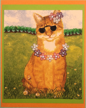 One Of A Kind Art Card  OK-7223, 4.25" W  x  5.5" H