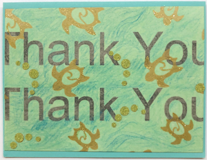 Sold - Use "Contact Linda" to order a similar work. Sold - Use "Contact Linda" toOne Of A Kind Art Card (OK-7334) 5.5" W  x  4.25" H