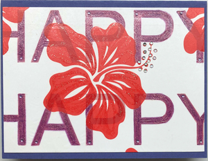 Sold - Use "Contact Linda" to order a similar work. One Of A Kind Art Card (OK-7527) 5.5" W  x  4.25" H