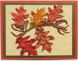 Sold - Use "Contact Linda" to order a similar work. One Of A Kind Art Card (OK-7551) 5.5" W  x  4.25" H