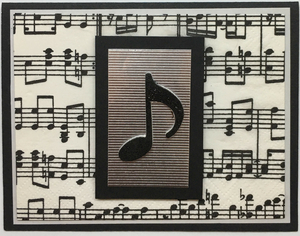 Sold - Use "Contact Linda" to order a similar work. One Of A Kind Art Card (OK-7594) 5.5" W  x  4.25" H