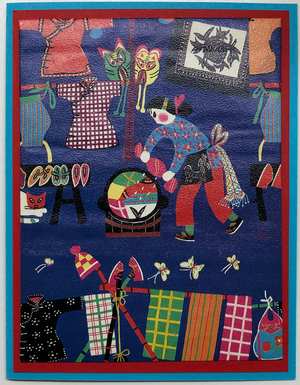 Sold - Use "Contact Linda" to order a similar work. One Of A Kind Art Card (OK-7604) 4.25" W  x  5.5" H