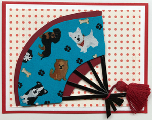 Sold - Use "Contact Linda" to order a similar work. One Of A Kind Art Card (OK-7608) 5.5" W  x  4.25" H