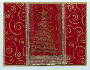 Sold - Use "Contact Linda" to order a similar work. One Of A Kind Art Card (OK-7624) 5.5" W  x  4.25" H