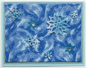 Sold - Use "Contact Linda" to order a similar work. One Of A Kind Art Card (OK-7627) 5.5" W  x  4.25" H