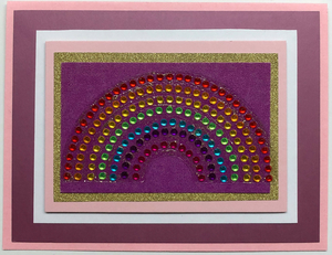 Sold - Use "Contact Linda" to order a similar work. One Of A Kind Art Card (OK-7640) 5.5" W  x  4.25" H