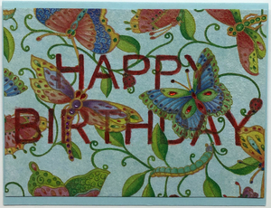 Use "Contact Linda" to order a similar work. One Of A Kind Art Card (OK-7663) 5.5" W  x  4.25" H