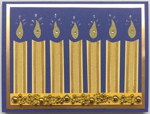 Sold - Use "Contact Linda" to order a similar work. One Of A Kind Art Card (OK-7690) 5.5" W  x  4.25" H