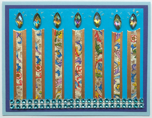 Sold - Use "Contact Linda" to order a similar work. One Of A Kind Art Card (OK-7691) 5.5" W  x  4.25" H