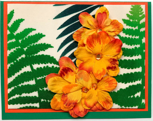 Sold - Use "Contact Linda" to order a similar work. One Of A Kind Art Card (OK-7698) 5.5" W  x  4.25" H