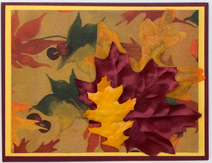 Sold - Use "Contact Linda" to order a similar work. One Of A Kind Art Card (OK-7949) 5.5" W  x  4.25" H