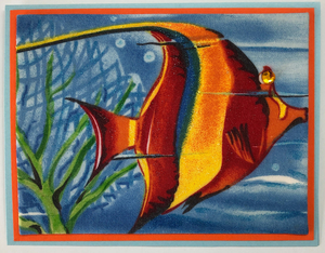 Sold - Use "Contact Linda" to order a similar work. One Of A Kind Art Card (OK-7958) 5.5" W  x  4.25" H