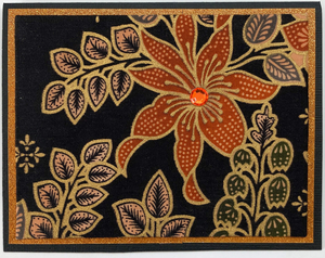 Sold - Use "Contact Linda" to order a similar work. One Of A Kind Art Card (OK-7959) 5.5" W  x  4.25" H