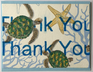 Sold - Use "Contact Linda" to order a similar work. One Of A Kind Art Card (OK-7970) 5.5" W  x  4.25" H