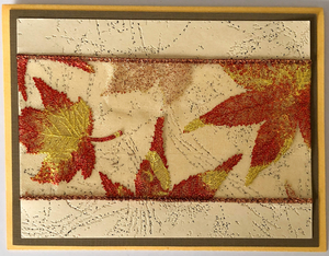 Sold - Use "Contact Linda" to order a similar work. One Of A Kind Art Card (OK-7978) 5.5" W  x  4.25" H