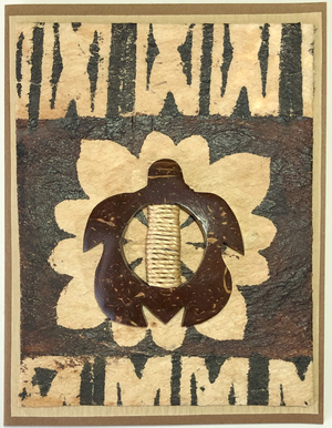 Sold - Use "Contact Linda" to order a similar work. One Of A Kind Art Card (OK-7987) 5.5" W  x  4.25" H