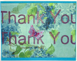 Sold - Use "Contact Linda" to order a similar work. One Of A Kind Art Card (OK-7990) 5" W  x  7.75" H