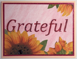 One Of A Kind Art Card (OK-8002) 5.5" W  x  4.25" H