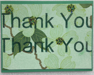 Sold - Use "Contact Linda" to order a similar work. One Of A Kind Art Card (OK-8009) 5.5" W  x  4.25" H