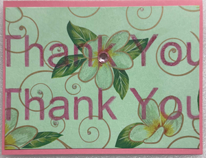 Sold - Use "Contact Linda" to order a similar work. One Of A Kind Art Card (OK-8011) 5.5" W  x  4.25" H