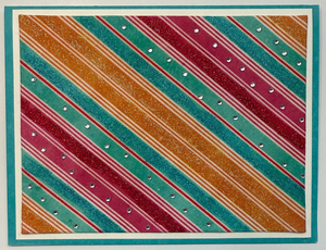 Sold - Use "Contact Linda" to order a similar work. One Of A Kind Art Card (OK-8040) 5.5" W  x  4.25" H