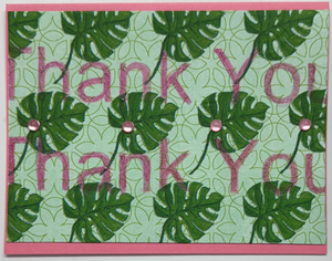 Sold - Use "Contact Linda" to order a similar work. One Of A Kind Art Card (OK-8072) 5.5" W  x  4.25" H