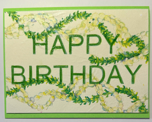 Sold - Use "Contact Linda" to order a similar work. One Of A Kind Art Card (OK-8091) 5.5" W  x  4.25" H