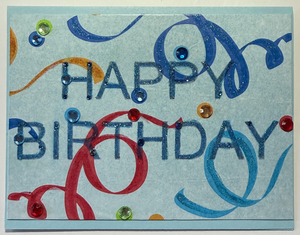 Sold - Use "Contact Linda" to order a similar work. One Of A Kind Art Card (OK-8092) 5.5" W  x  4.25" H