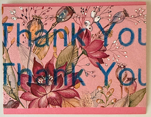 Sold - Use "Contact Linda" to order a similar work. One Of A Kind Art Card (OK-8095) 5.5" W  x  4.25" H