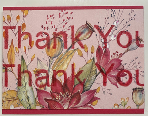 Sold - Use "Contact Linda" to order a similar work. One Of A Kind Art Card (OK-8108) 5.5" W  x  4.25" H