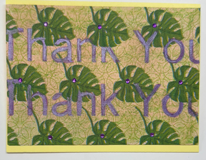 Sold Art. Use "Contact Linda" to order a similar work. One Of A Kind Art Card (OK-8111) 5.5" W  x  4.25" H