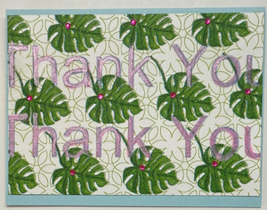 Sold - Use "Contact Linda" to order a similar work. One Of A Kind Art Card (OK-8114) 5.5" W  x  4.25" H