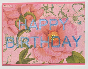 Sold - Use "Contact Linda" to order a similar work. One Of A Kind Art Card (OK-8116) 5.5" W  x  4.25" H