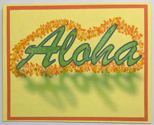 One Of A Kind Art Card (OK-8119) 5.5" W  x  4.25" H