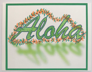 One Of A Kind Art Card (OK-8121) 5.5" W  x  4.25" H