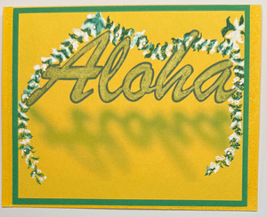 Sold - Use "Contact Linda" to order a similar work. One Of A Kind Art Card (OK-8124) 5.5" W  x  4.25" H