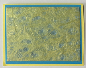 Sold Art. Use "Contact Linda" to order a similar work. One Of A Kind Art Card (OK-8206) 5.5" W  x  4.25" H