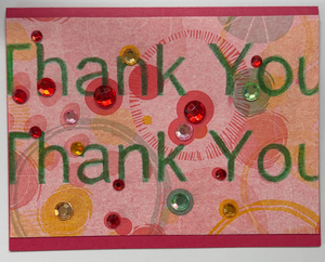 x-Sold-Art-One Of A Kind Art Card (OK-8241) 5.5" W  x  4.25" H