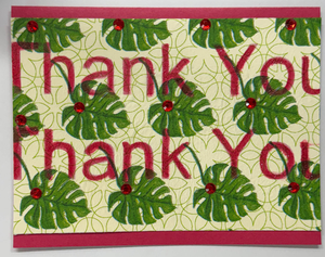 x-Sold-Art-One Of A Kind Art Card (OK-8242) 5.5" W  x  4.25" H