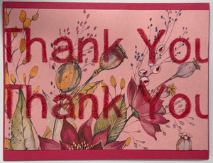 x-Sold-Art-One Of A Kind Art Card (OK-8245) 5.5" W  x  4.25" H