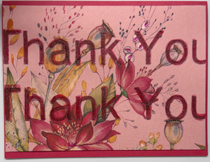 x-Sold-Art-One Of A Kind Art Card (OK-8247) 6" W  x  8" H