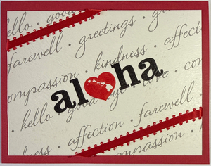 One Of A Kind Art Card (OK-8252) 5.5" W  x  4.25" H