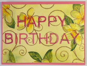 x-Sold-Art-One Of A Kind Art Card (OK-8254) 5.5" W  x  4.25" H