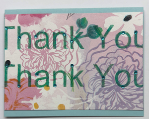 x-Sold-Art-One Of A Kind Art Card (OK-8273) 5.5" W  x  4.25" H