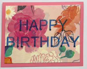 x-Sold-Art-One Of A Kind Art Card (OK-8275) 4.25" W  x  5.5" H
