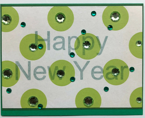 Sold - Use "Contact Linda" to order a similar work. Tropical Impression Art Card (TI-0372) 5.5" W  x  4.25" H