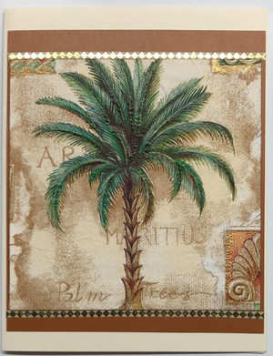 Tropical Impression Art Card (TI-0428) 4.25" W  x  5.5" H